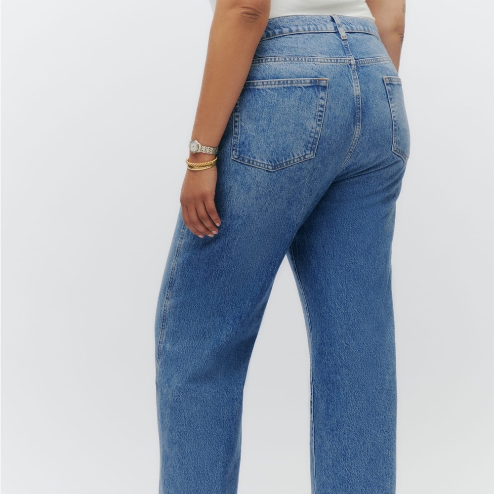 Reformation Blue Straight Leg Jeans